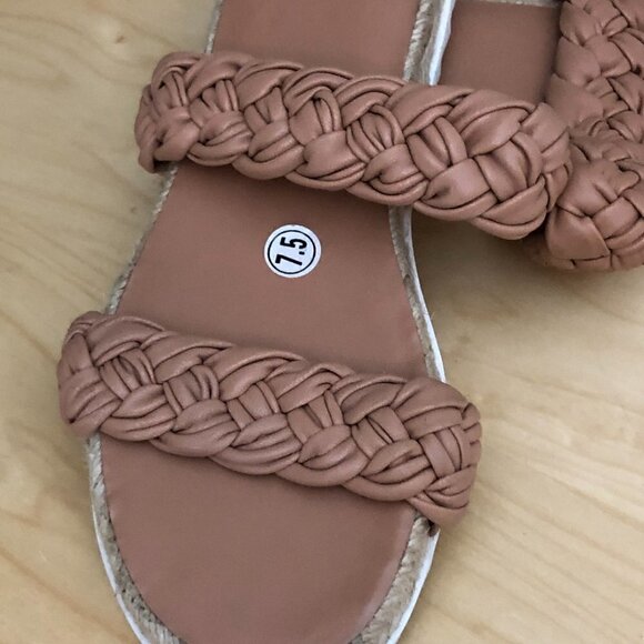 MARC FISHER Jaimee Espadrille Leather Slides - Picture 10 of 11